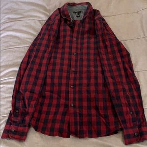 Plaid Button Long sleeve